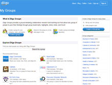 Tablet Screenshot of groups.diigo.com